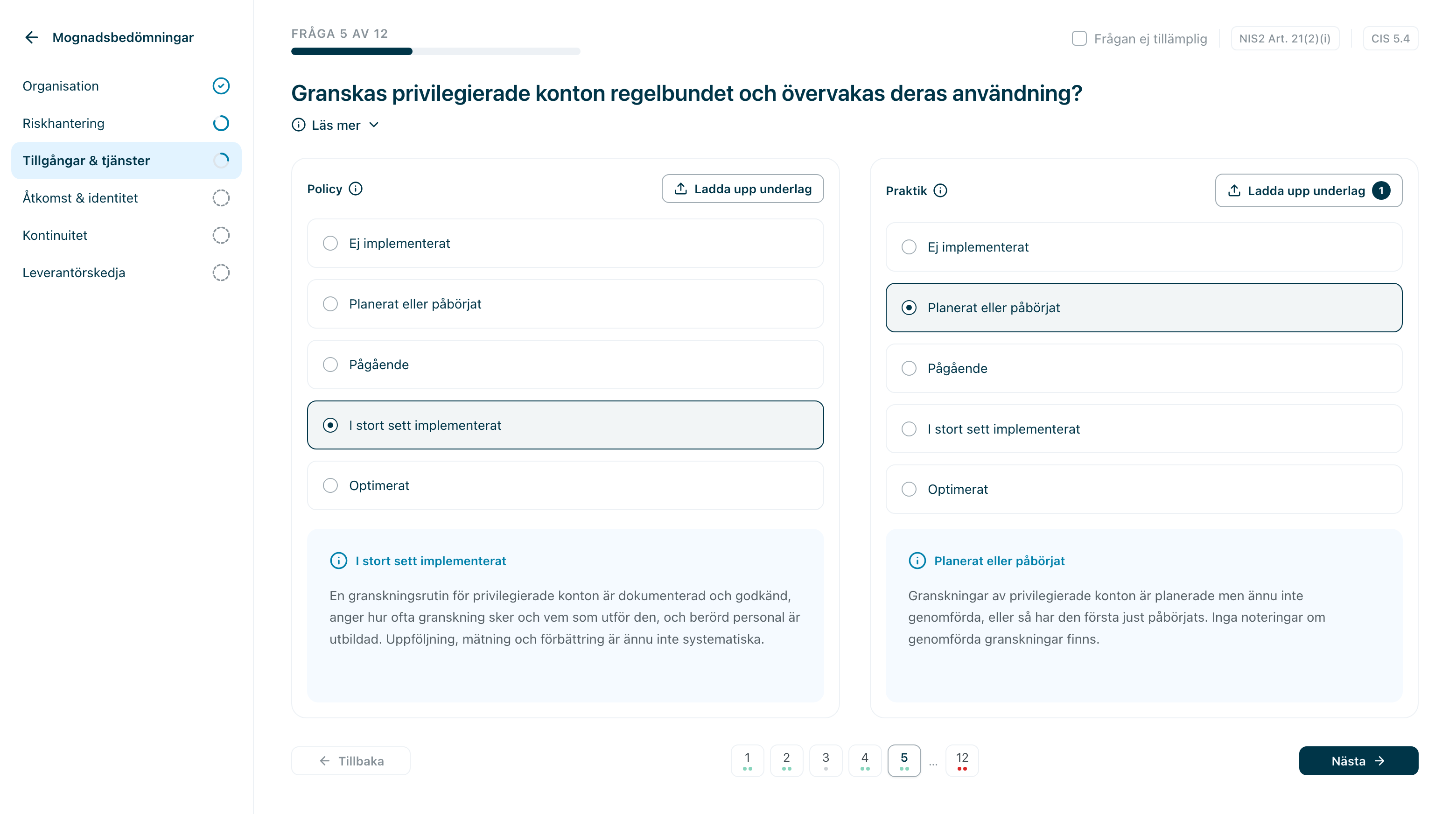Samma fråga ställd som policy och praktik